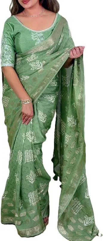 Tussar by Linen Saree